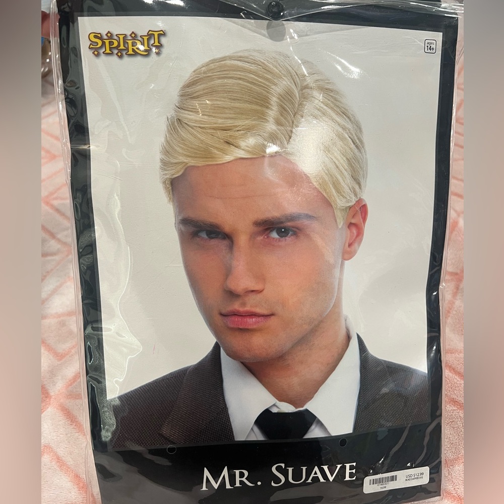 Blond men’s costume wig